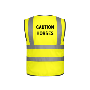 hi vis vest – “caution horses”
