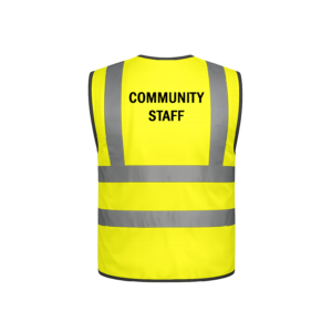 hi vis vest – “community staff”