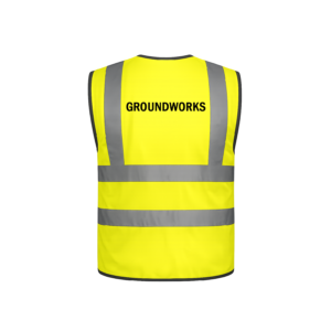 hi vis vest – “groundworks”