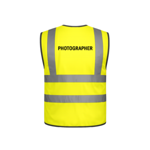 vest yellow back photographer